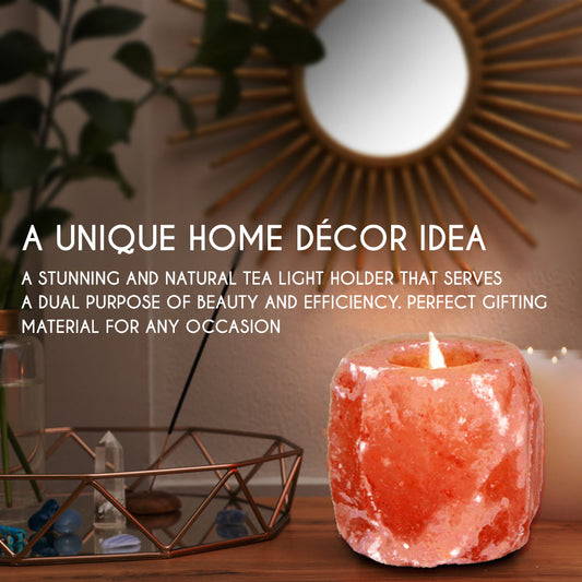 Himalayan Pink Salt Tea Light Holder - Marilyn's Marketplace