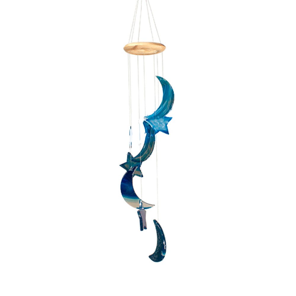 7 Chakras Moons & Stars Agate Wind Chime - Marilyn's Marketplace