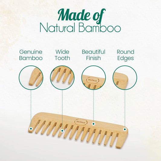 All - Natural Bamboo Comb - Marilyn's Marketplace