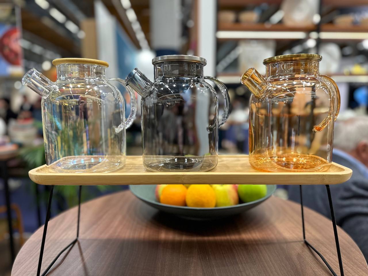 Amber Thermo Glass Teapot 32 Fl Oz | 1200 ml | High temperature and shock resistant - Marilyn's Marketplace