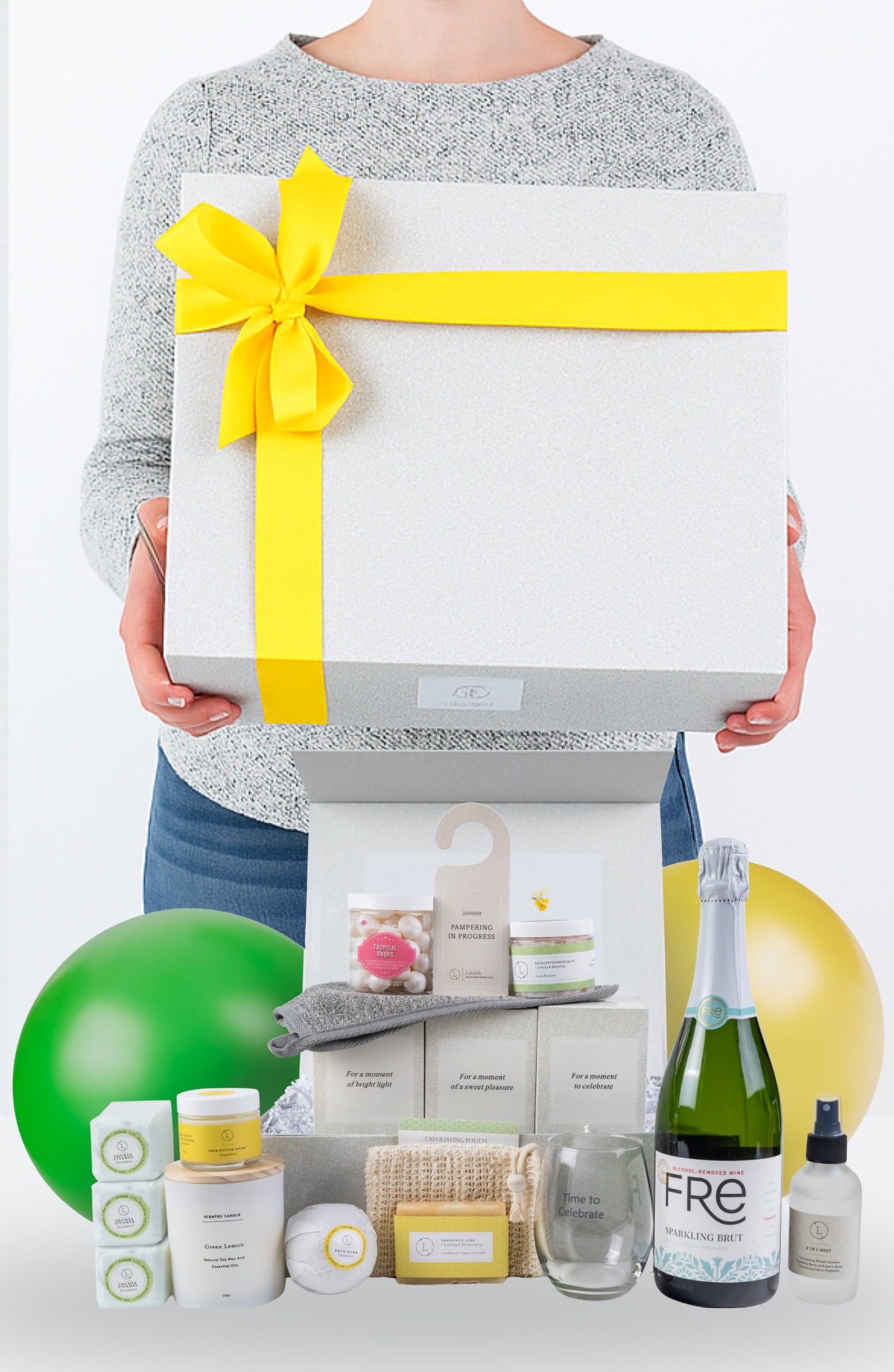 Congratulations gift basket, Celebration gift box - Marilyn's Marketplace