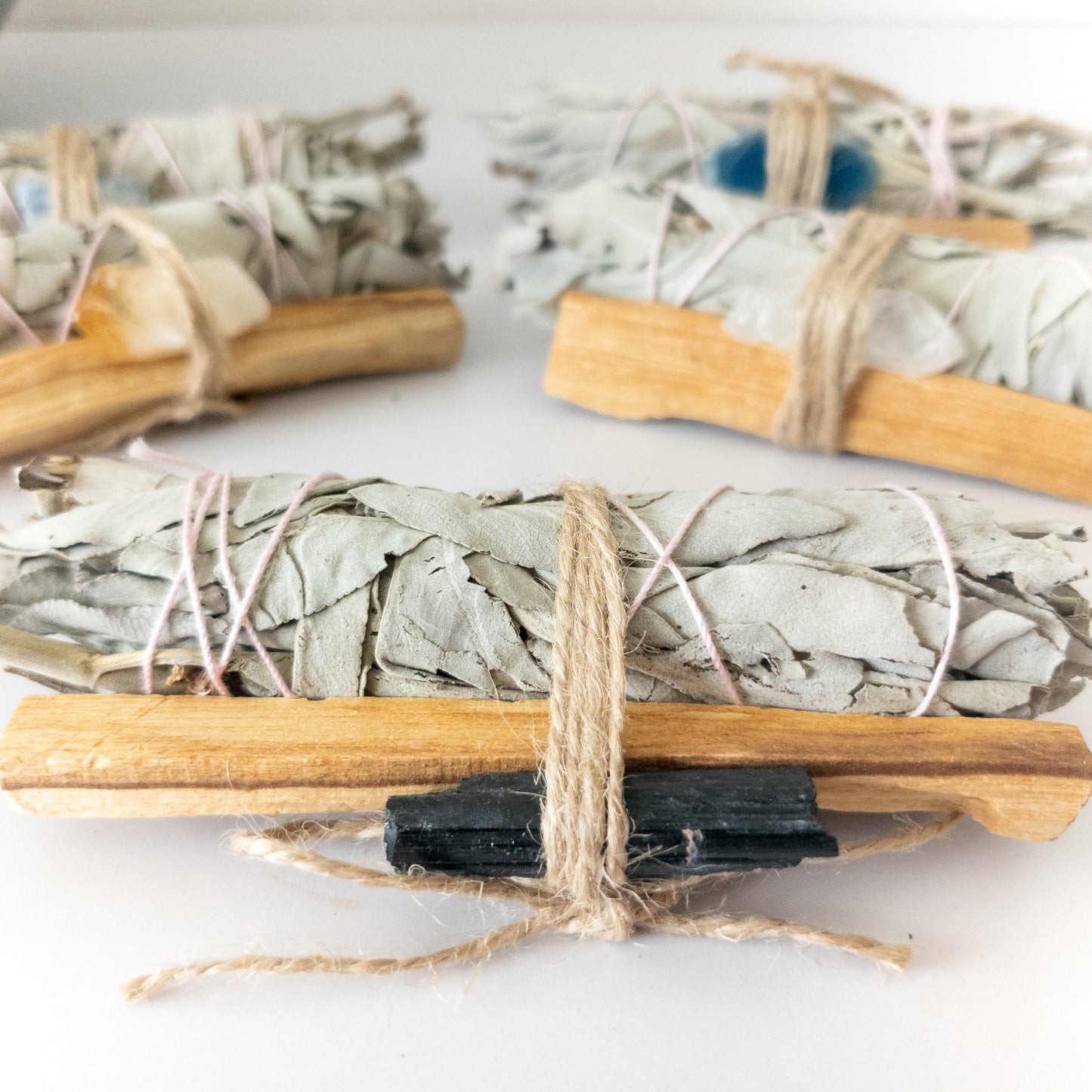Palo Santo, Sage & Crystal Smudging Bundle - Marilyn's Marketplace