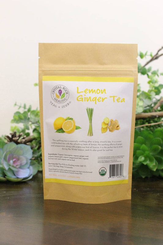 Lemon Ginger Tea Bag 20 ct Organic