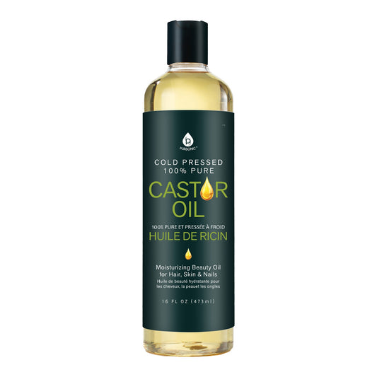Pure Cold Pressed Castor Oil 16 Oz -100%