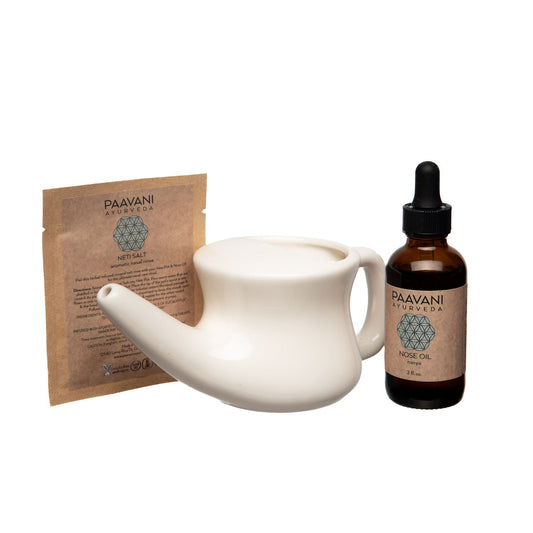 Ayurvedic Neti & Nasya Kit for Sinus Health