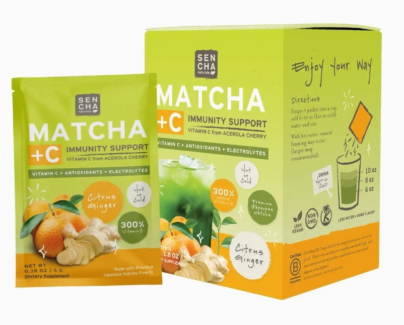 Matcha +Vitamin C - Citrus Ginger - Marilyn's Marketplace