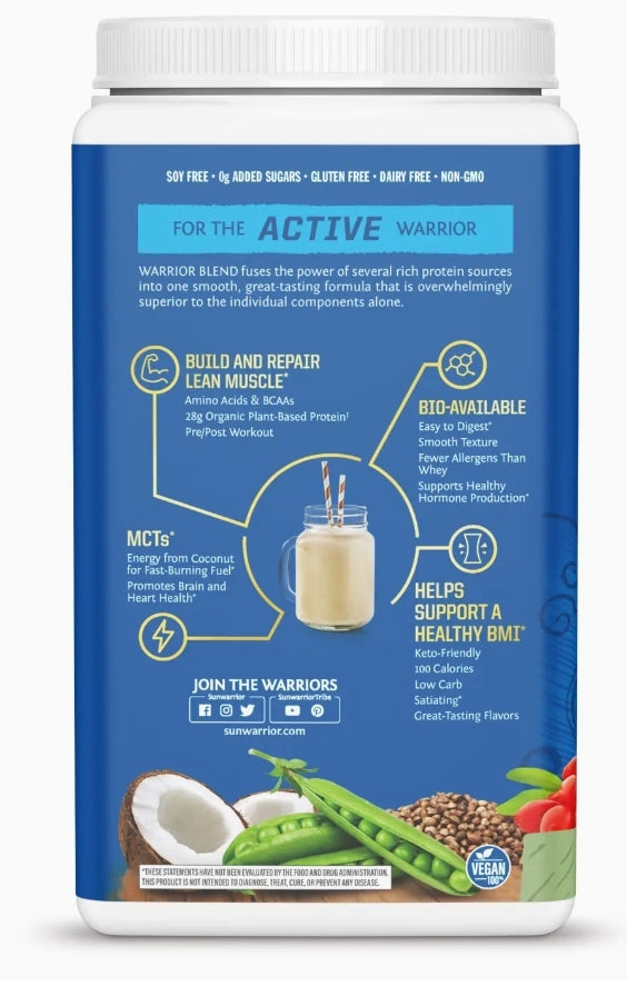 Warrior Blend - Vanilla - Vegan Pea Protein Powder - Marilyn's Marketplace