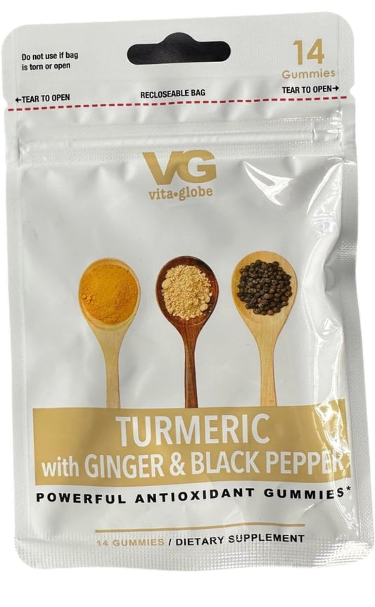 VitaGlobe- Turmeric With Ginger & Black Pepper - Gummies - Marilyn's Marketplace