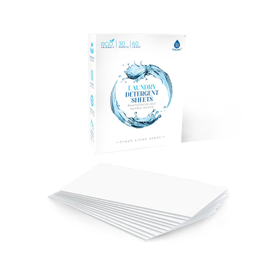 Natural Laundry Detergent Sheets ,Eco Friendly– Fresh Linen Scent - Marilyn's Marketplace
