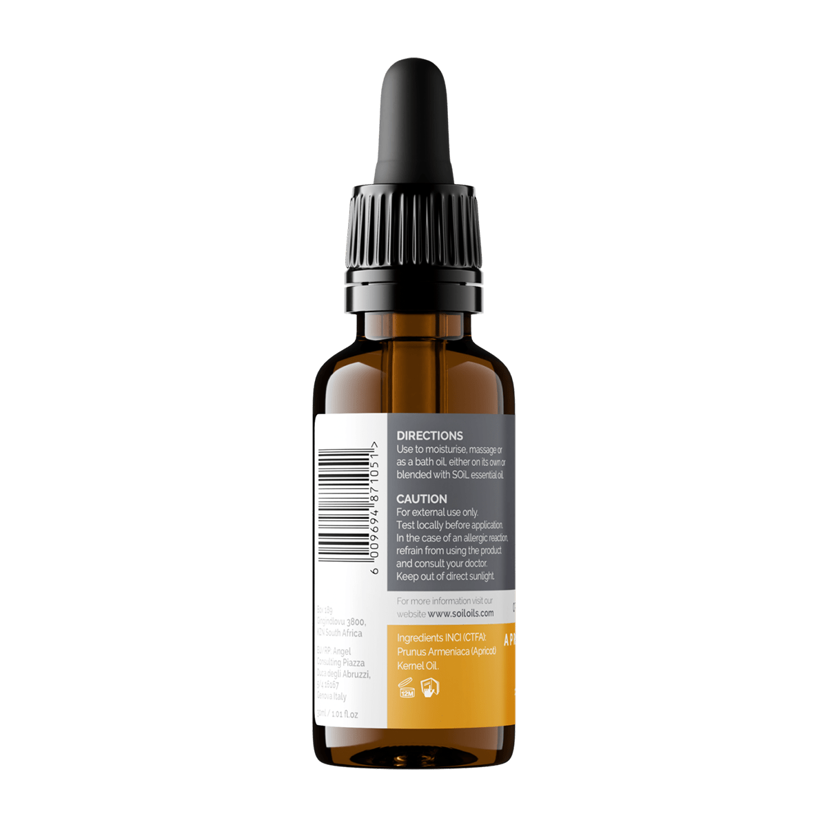 Organic Apricot Kernel Oil (Prunus Armeniaca) 30ml - Marilyn's Marketplace