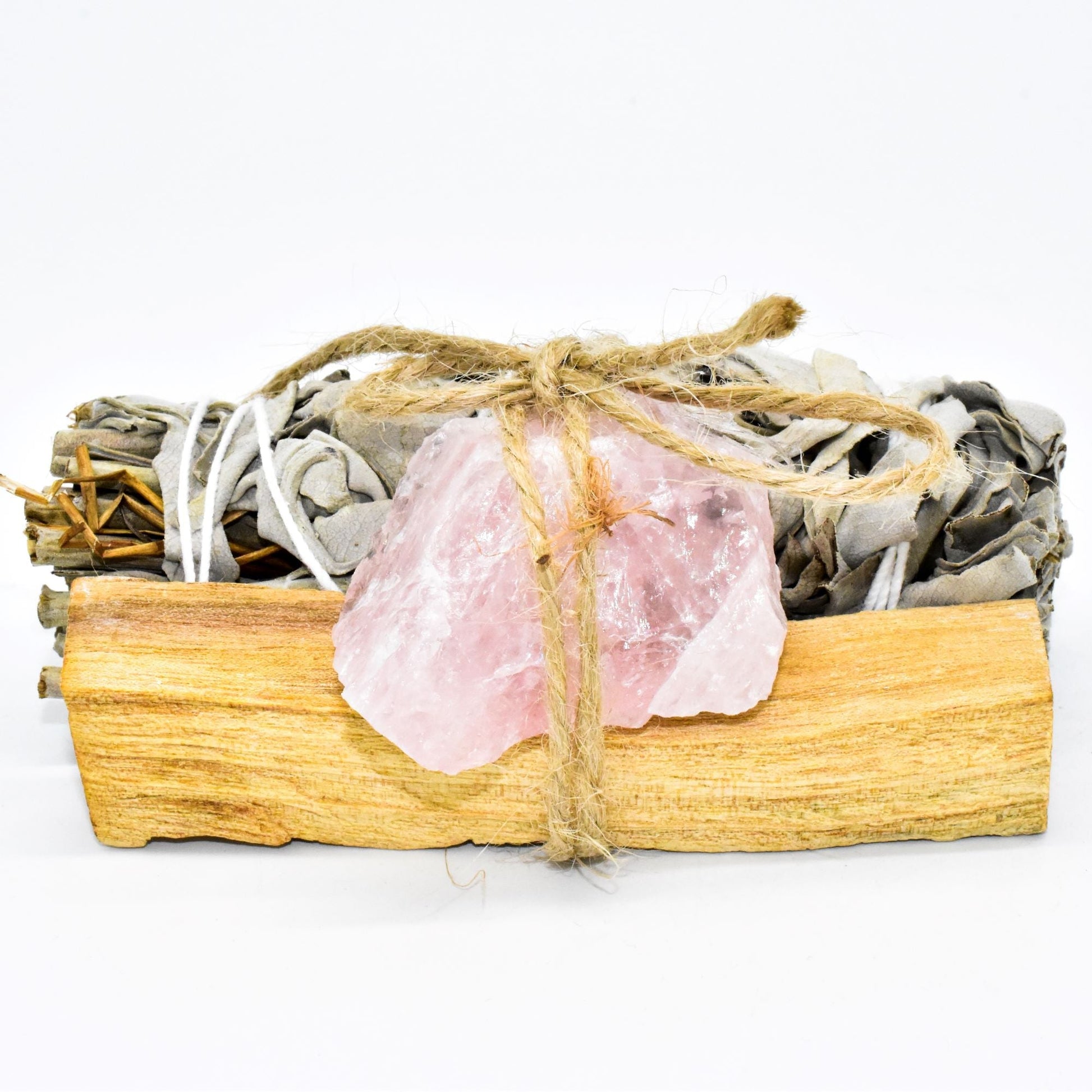 Palo Santo, Sage & Crystal Smudging Bundle - Marilyn's Marketplace