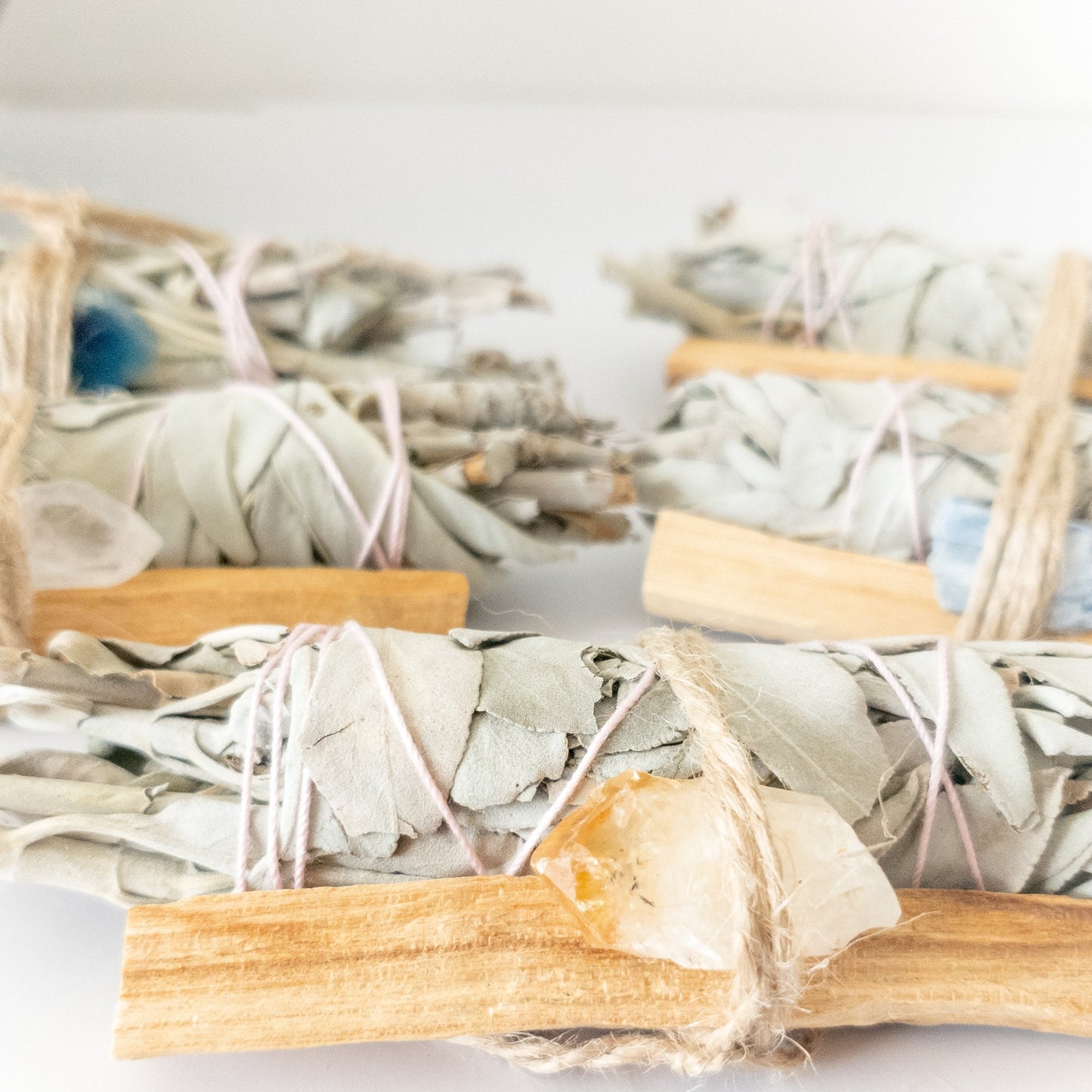 Palo Santo, Sage & Crystal Smudging Bundle - Marilyn's Marketplace