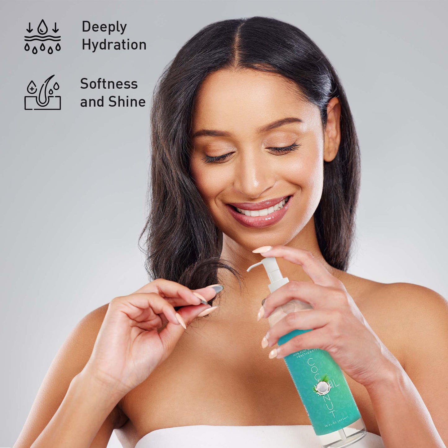 Pure & Natural Fractionated Coconut Oil - 100% - Marilyn's Marketplace