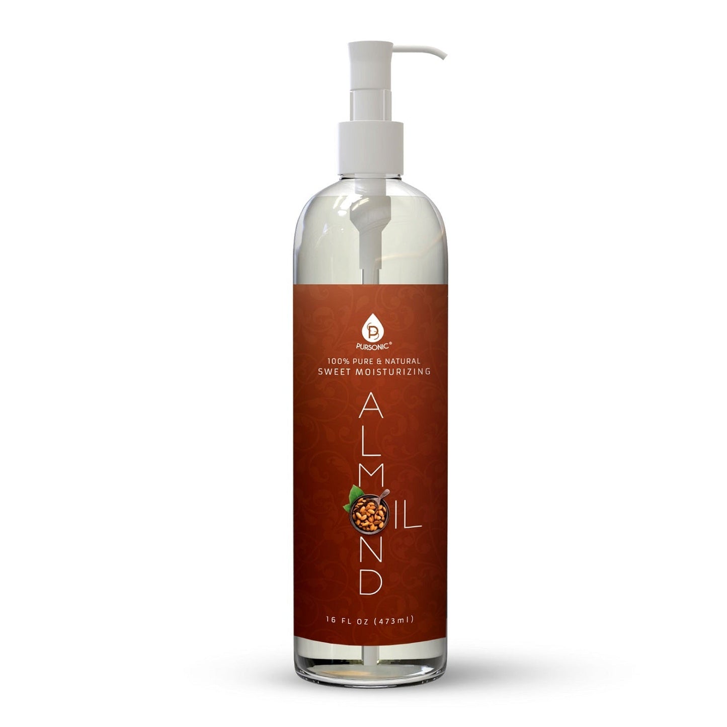 Pure & Natural Sweet Almond oil 16 Oz. - 100% - Marilyn's Marketplace