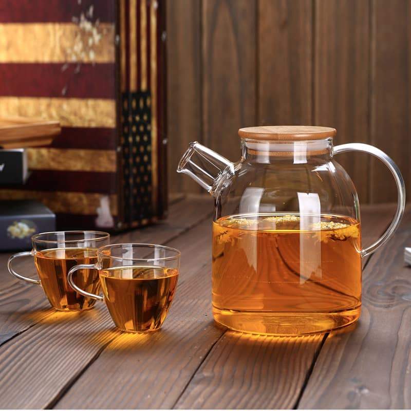 Thermo Glass Teapot 54 Fl Oz | High temperature and shock resistant - Marilyn's Marketplace