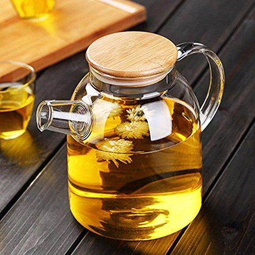 Thermo Glass Teapot 54 Fl Oz | High temperature and shock resistant - Marilyn's Marketplace