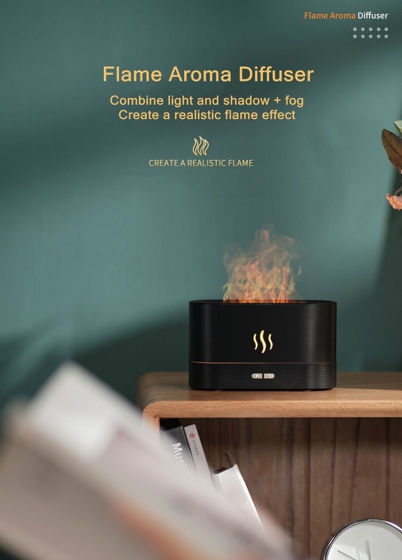 Ultrasonic Usb Fire Essential Oil Aroma Diffuser - Marilyn's Marketplace