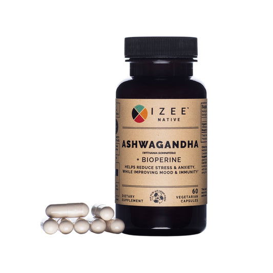 Ashwagandha + Black Pepper Capsules - Marilyn's Marketplace