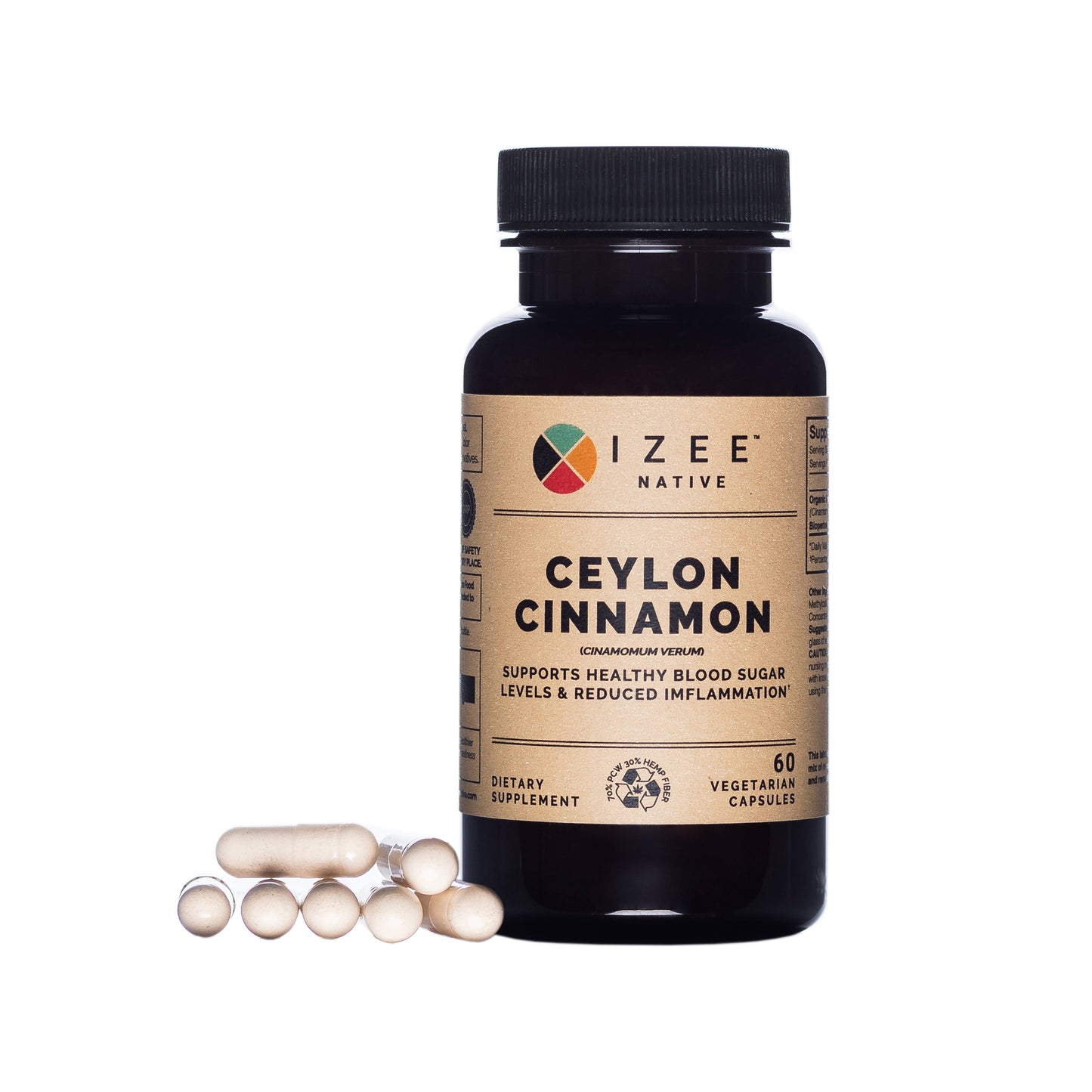 Ceylon Cinnamon Capsules - Marilyn's Marketplace